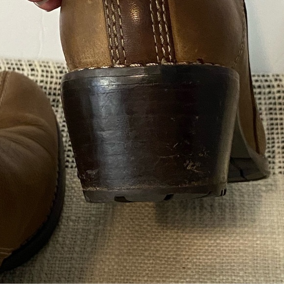 REDWING / Brown Leather Chelsea Ankle Boots Size 7.5 - Picture 12 of 14